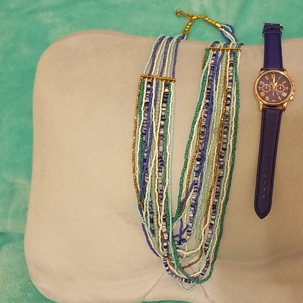 Jewelry NWOT. Necklace and watch